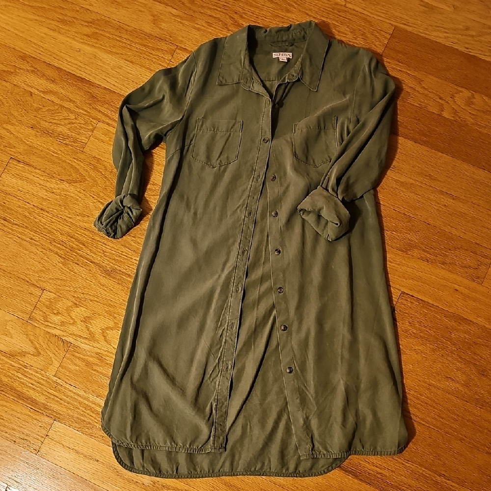 Merona Sage Green Shirt Dress